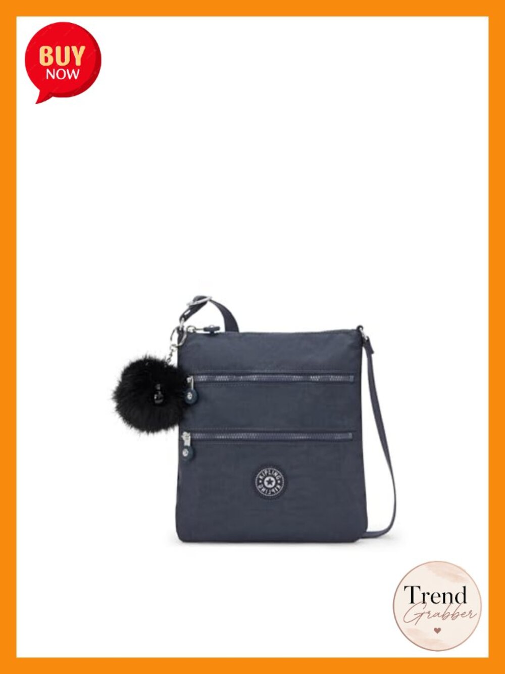 Kipling Keiko Crossbody Mini Bag Lightweight Adjustable Nylon Purse